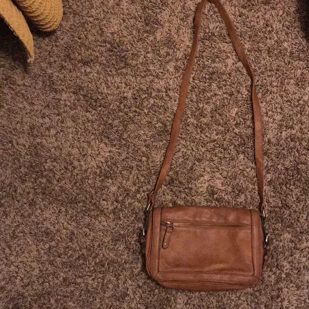 Merona brown satchel purse